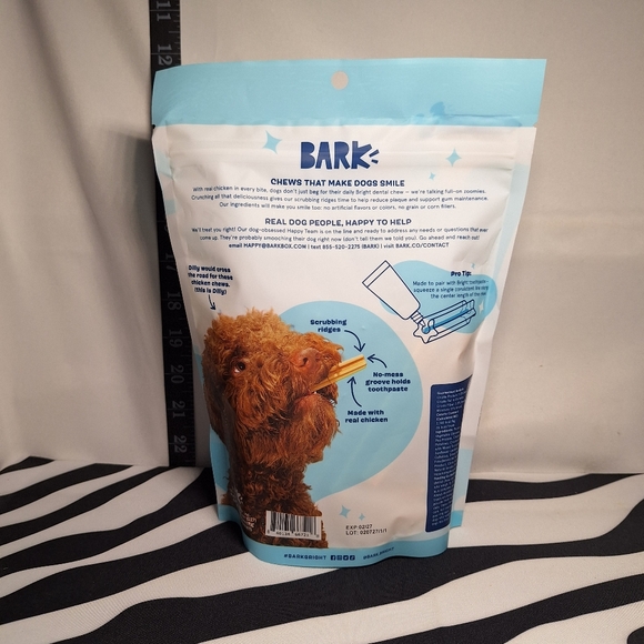 *SALE* NWT Bark Bright Dental Chews Small & NWT Bark Bright Dental Gel - Picture 3 of 5